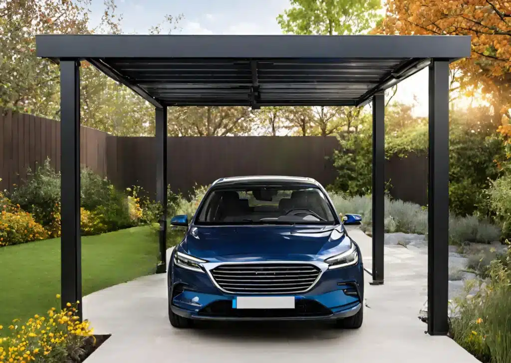 Pergola-et-carport-solaire-aquitaine 6 panneaux